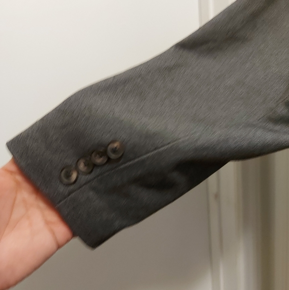 Land's End Ponte Knit Grey Blazer - Picture 4 of 6